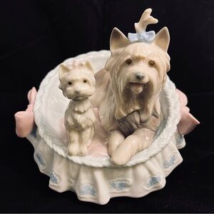 Lladro Yorkshires “Our Cozy Home”-Retired